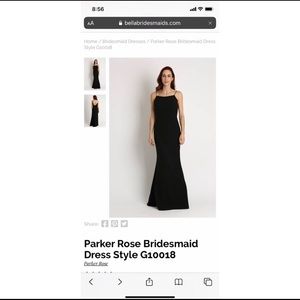 Autum Grey Parker Rose Bridesmaid dress